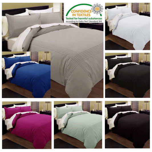 NNEDSZ Pintuck Quilt Cover Set Chocolate King