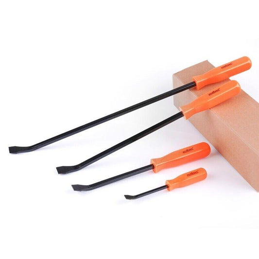 NNEDSZ Horusdy 4Pc Steel Pry Bar Set Heavy Duty Mechanic Crowbar Car  4" 7" 12" 17-1/2"-0