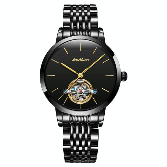 NNEDSZ Waterproof Automatic Mechanical Watch For Women With Simple Hollow Design-0