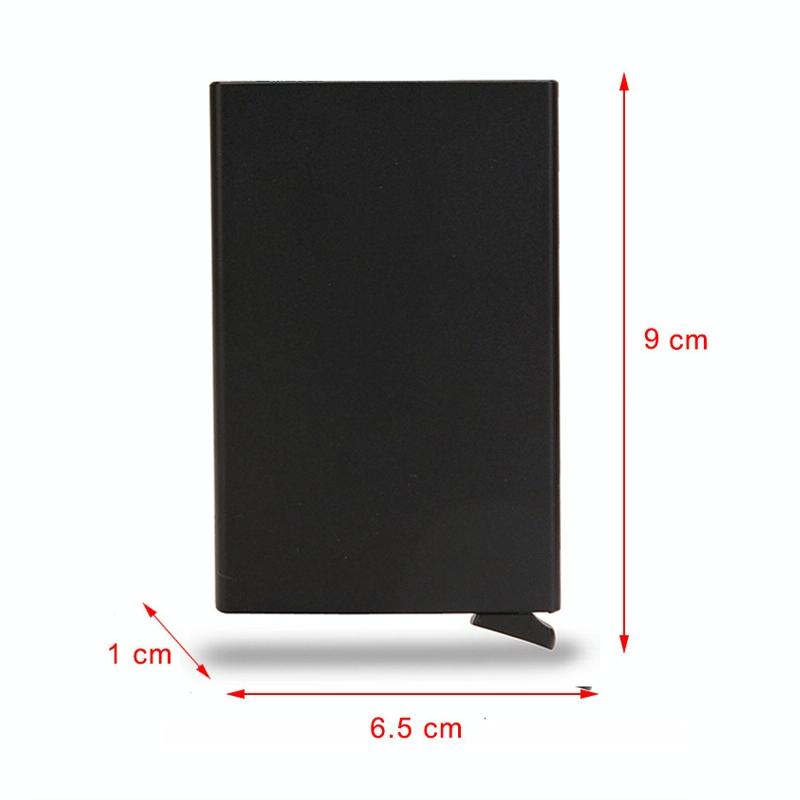 NNEDSZ Metal Rfid Card Holder Wallet - Compact Design - Rose Gold-2