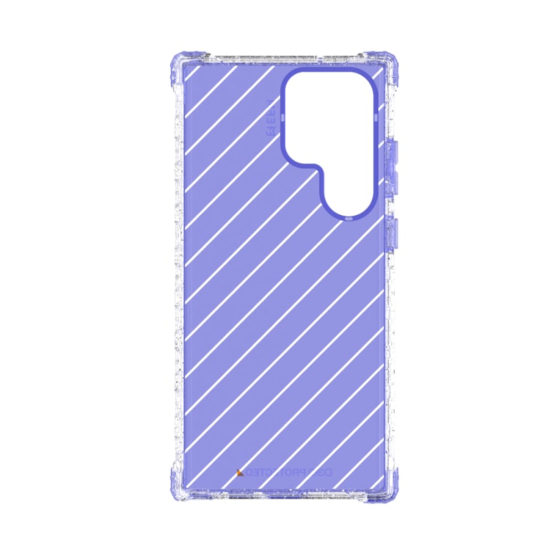 NNEDSZ EFM Dakar Case Armour with D3O Crystalex for Samsung Galaxy S23 Ultra - Glitter Violet-4