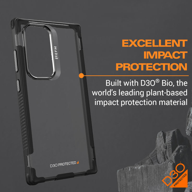 NNEDSZ EFM Cayman Case Armour with D3O BIO for Samsung Galaxy S24 Ultra - Carbon-1