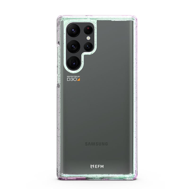 NNEDSZ EFM Aspen Case Armour with D3O Crystalex for Samsung Galaxy S22 Ultra (6.8) - Glitter/Pearl-1