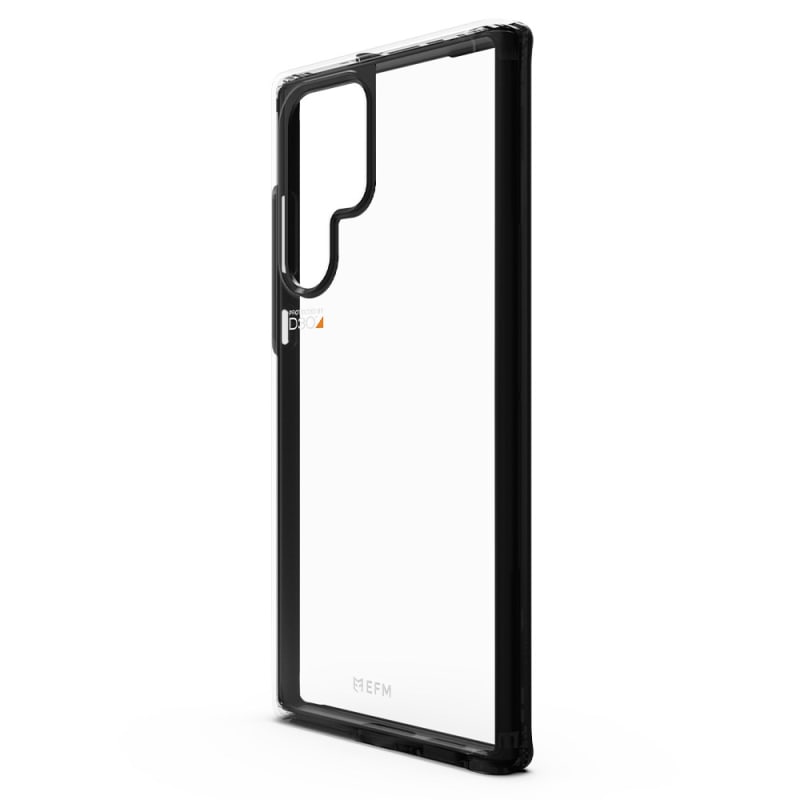 NNEDSZ EFM Aspen Case Armour with D3O 5G Signal Plus for Samsung Galaxy S22 Ultra (6.8) - Slate Clear-2