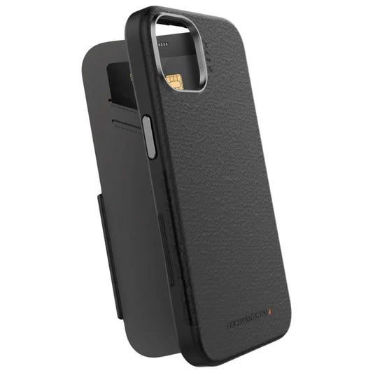 NNEDSZ EFM Monaco Case Armour with ELeather + MagSafe D3O Suits iPhone 14 Pro Max/ 13 Pro Max - Black-0