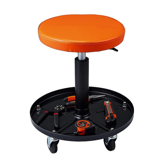 NNEDSZ Rolling Shop Stool Mechanics Garage Stool Adjustable Work Seat Creeper-0