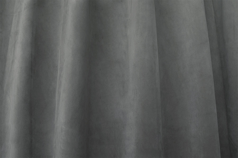 NNEDSZ Large Thick Velvet Blockout Curtains 550x 230cm PINCH PLEAT 2 panel+Hooks Grey-1