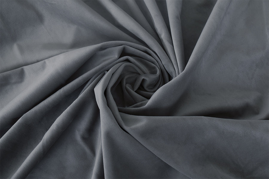 NNEDSZ Large Thick Velvet Blockout Curtains 550x 230cm PINCH PLEAT 2 panel+Hooks Grey-2