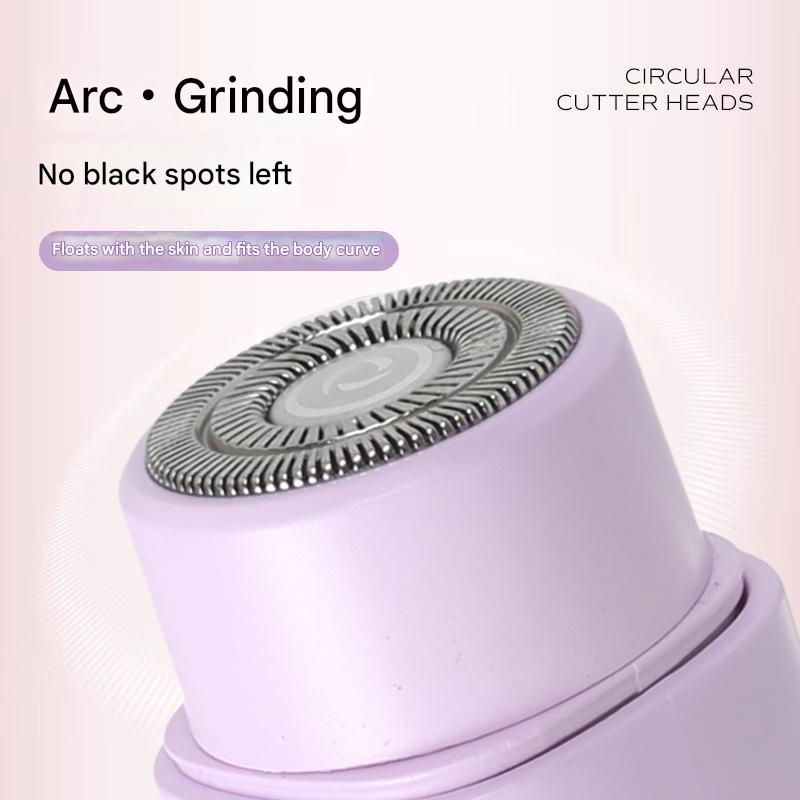 NNEDSZ Pink Portable Wireless Electric Hair Remover – Dual-Head Rechargeable Mini Shaver for Women’s Sensitive Areas-2