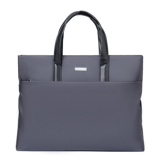 NNEDSZ Gray Lightweight Business Tote Bag - Durable and Stylish for Work and Travel-0