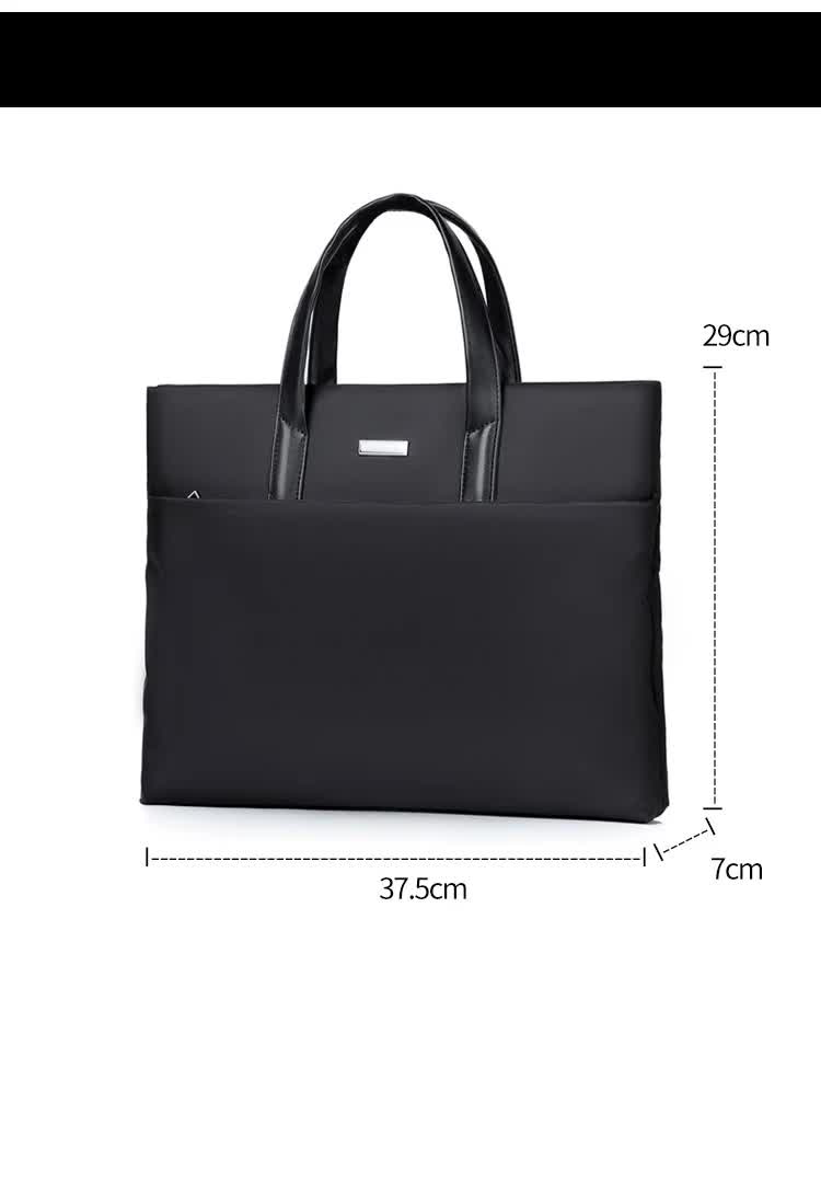 NNEDSZ Gray Lightweight Business Tote Bag - Durable and Stylish for Work and Travel-4