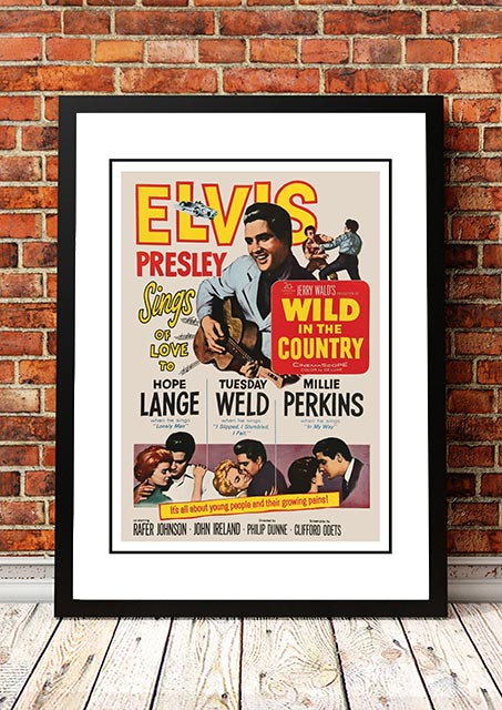 NNEDSZ Elvis 'Wild in the Country' Framed Movie Poster! - Framed A4