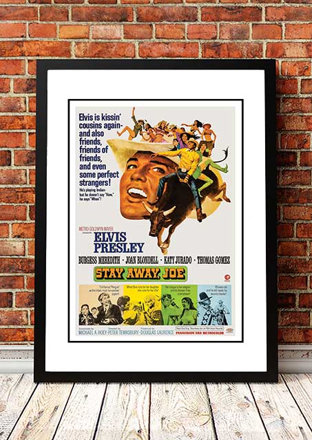 NNEDSZ Elvis 'Stay Away Joe' Framed Movie Poster! - Framed A4-0