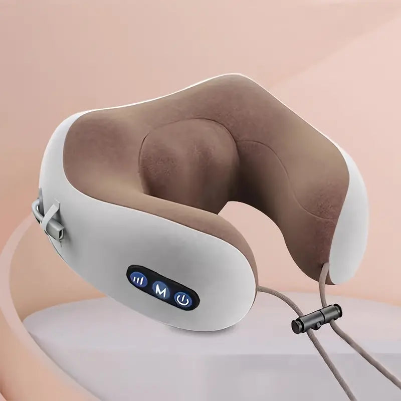 NNETM Electric Neck Massager with Heat - U-shaped Massage Pillow