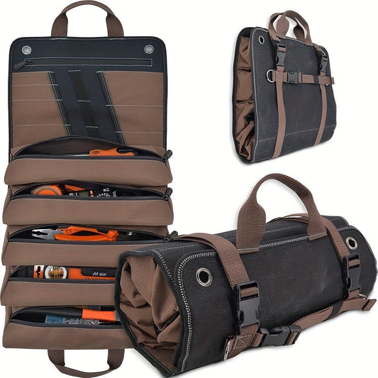NNETM Mechanic's Roll Tool Bag Organizer-0