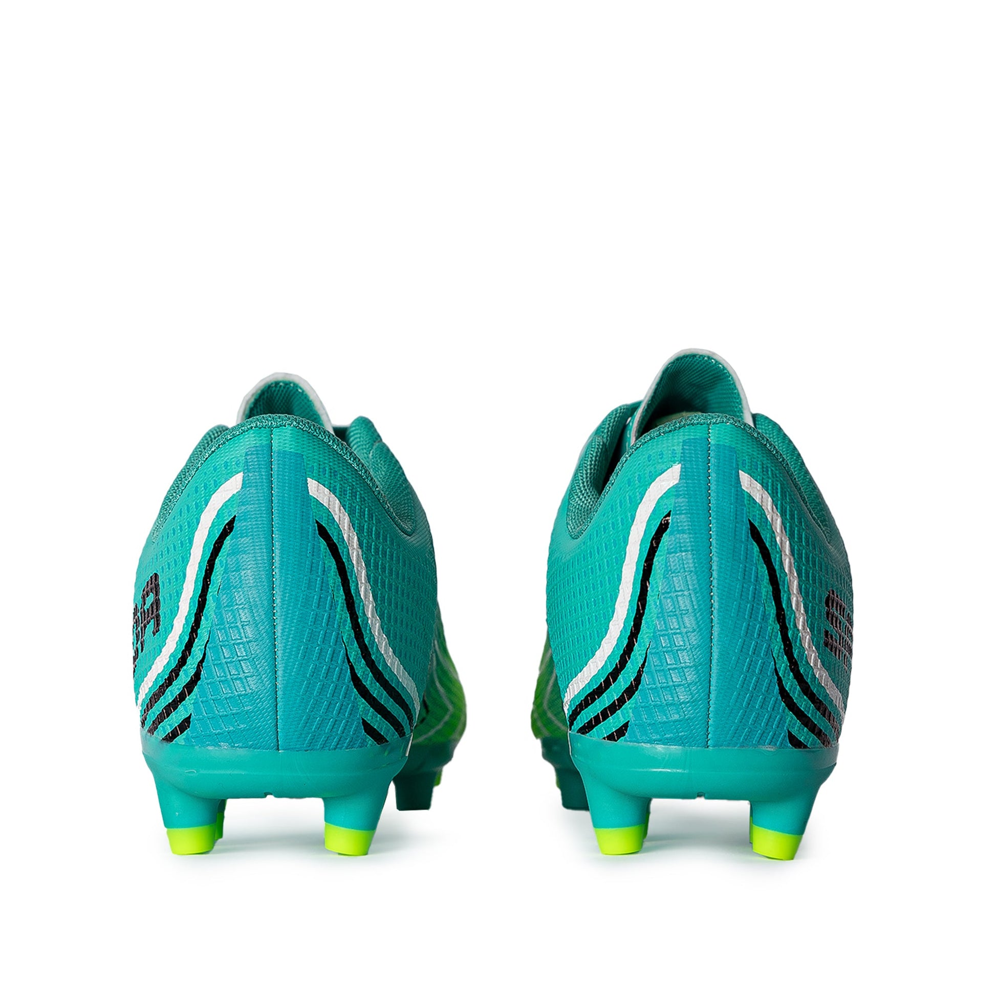 Conquer Kid's Football Boots - Aqua/Lime-2