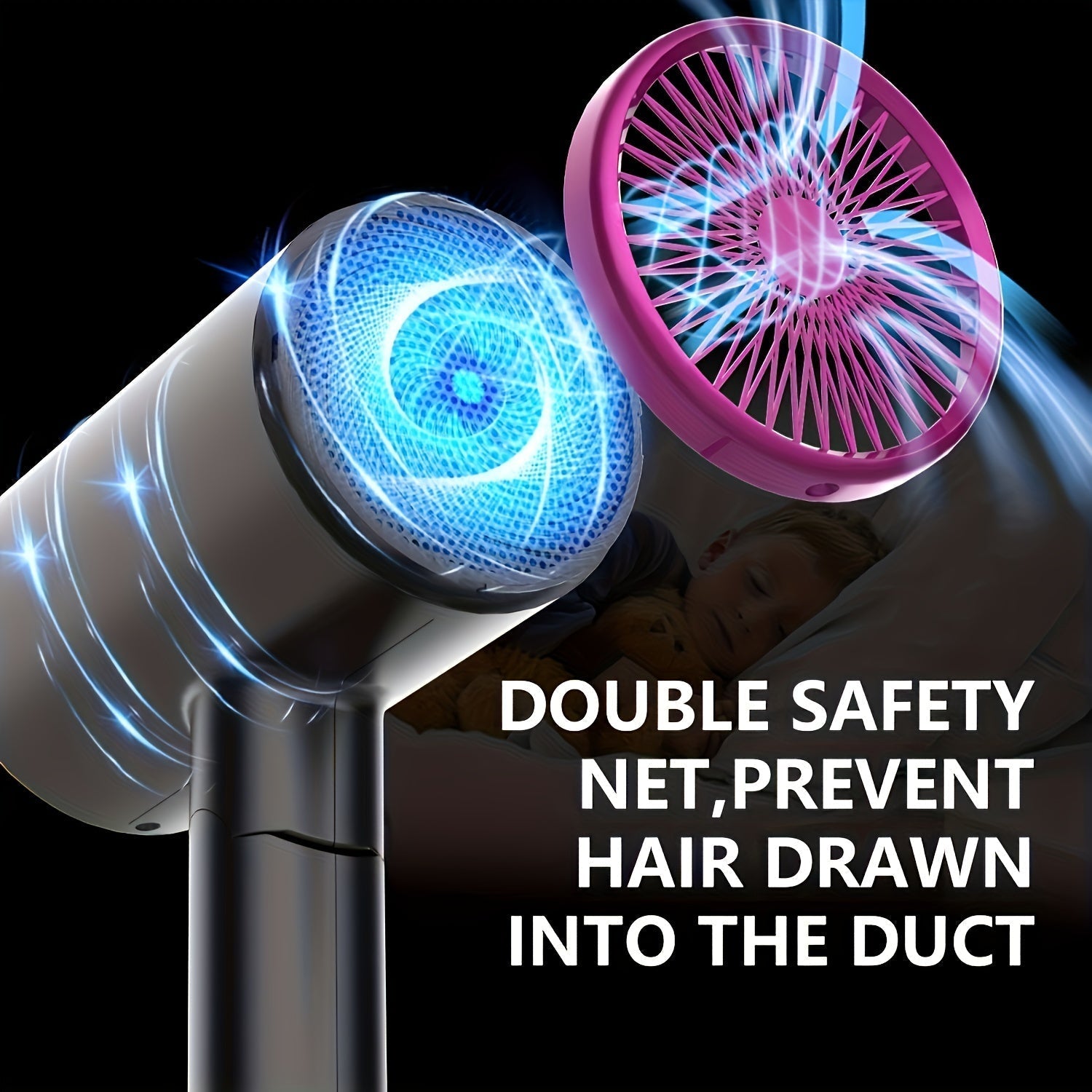 Hair Dryer with High Power Foldable Travel (1800W)-3