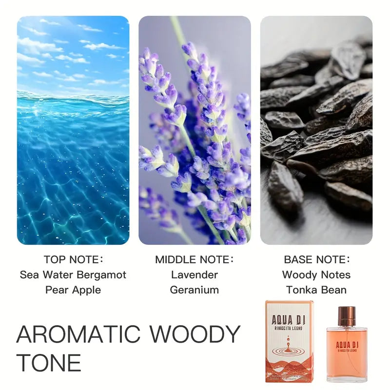 Woody Elegance: 100ml Refreshing Eau De Toilette for Men-2