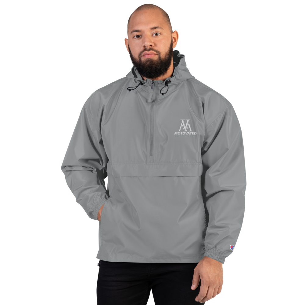 Embroidered Motovated Packable Jacket-0