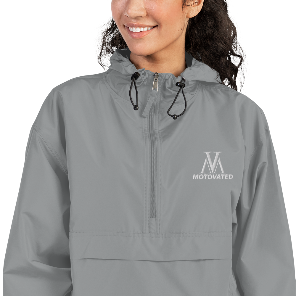 Embroidered Motovated Packable Jacket-2