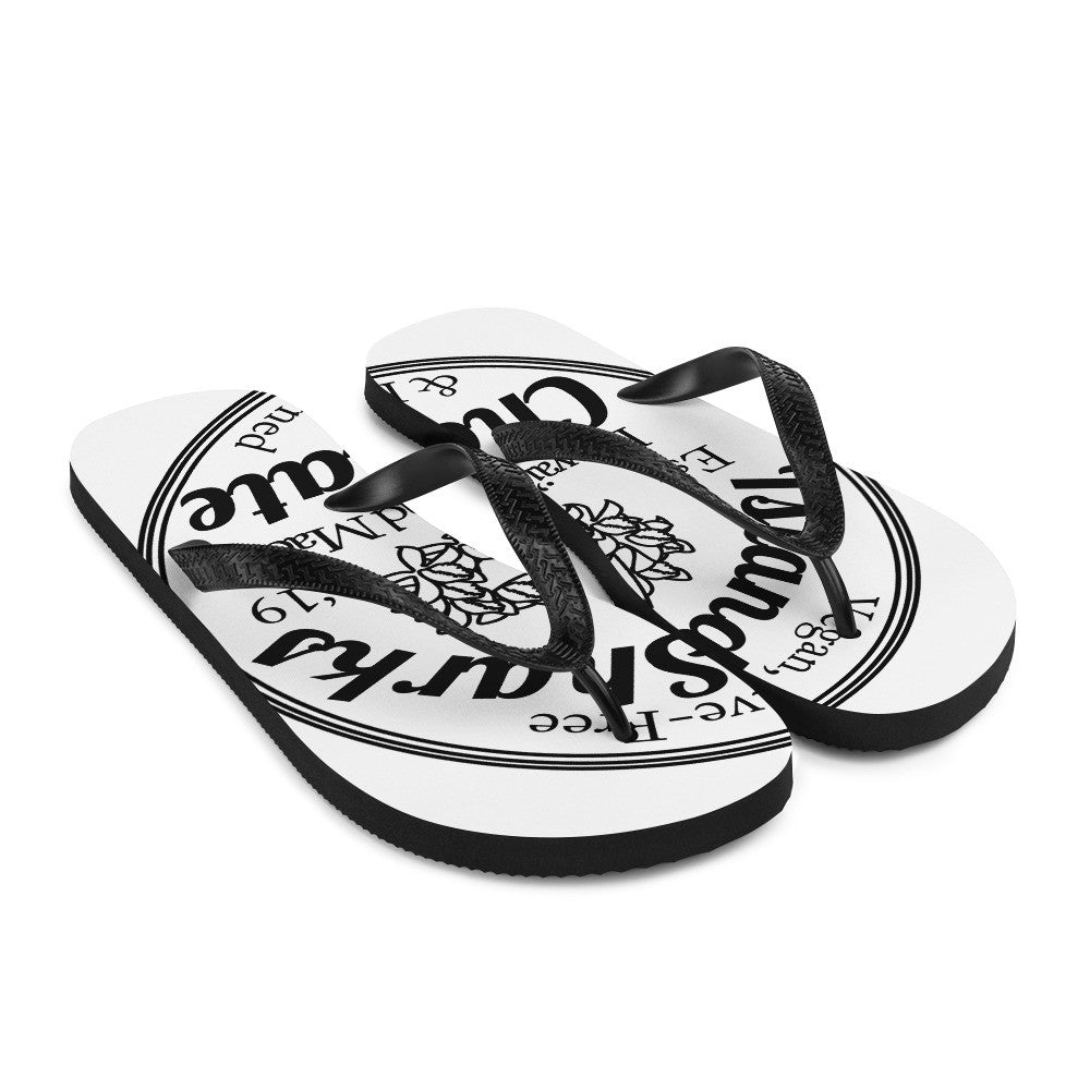 Island Sharks Chocolate Flip-Flops