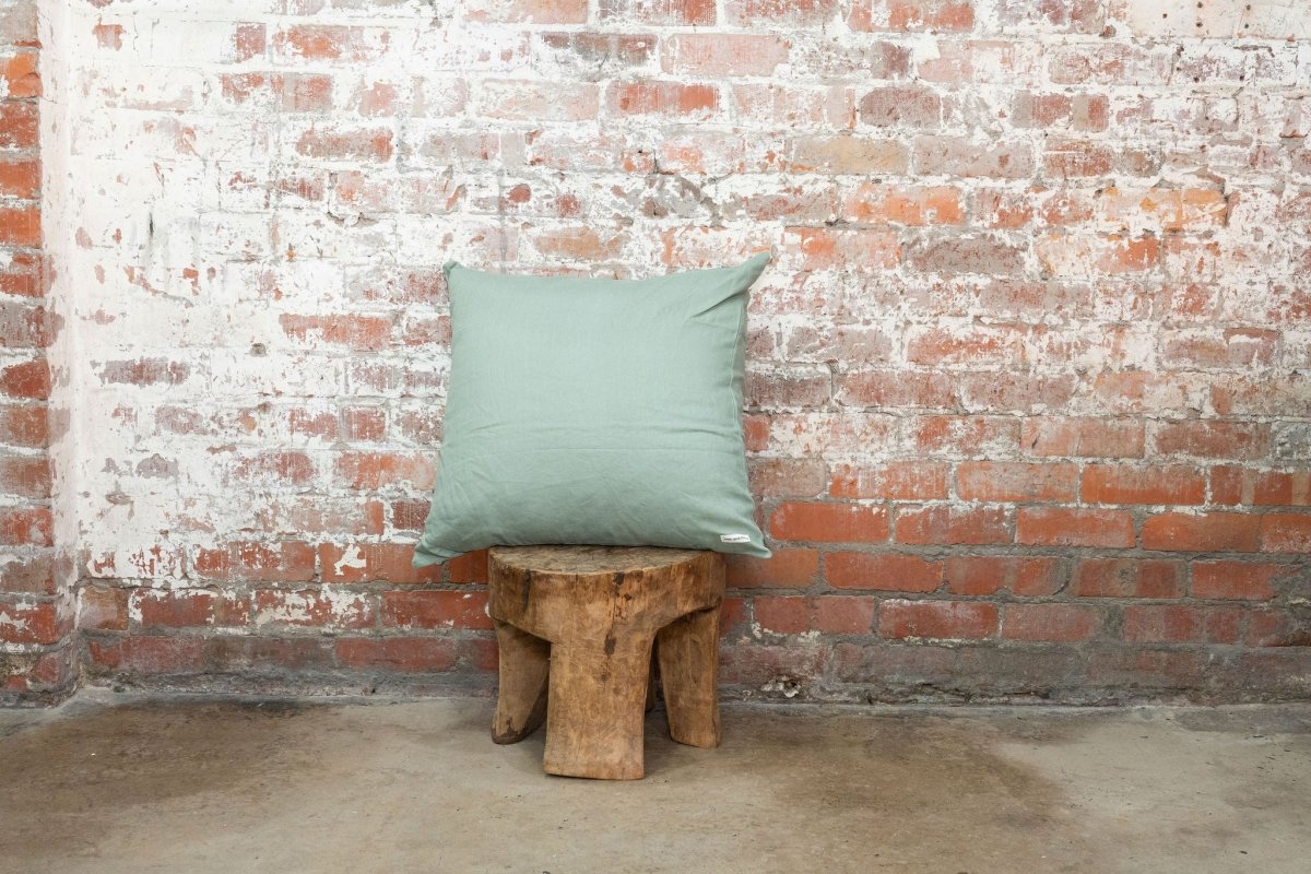 European Pillowcase in Linen | Sage Green