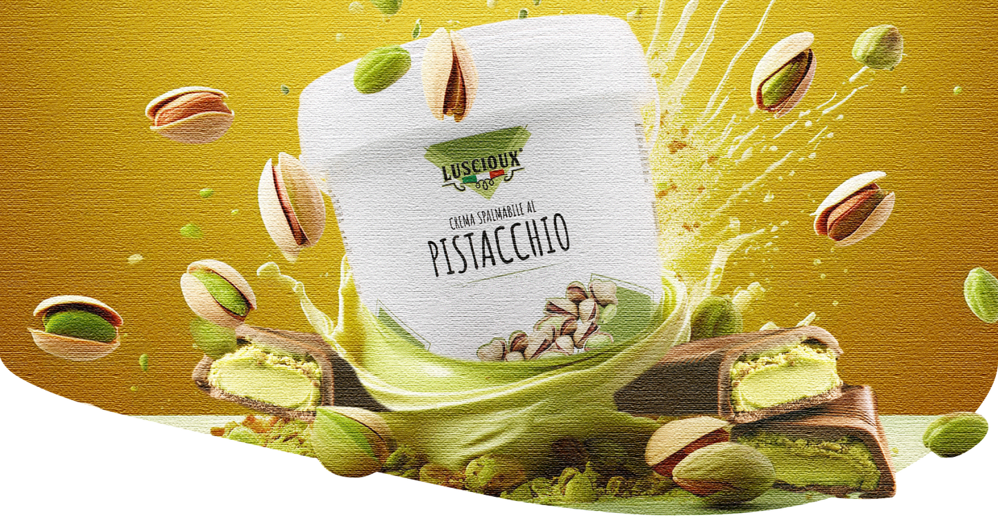 Premium Real Pistachio Cream - Luscioux - Authentic Italian Pistachio Cream for Gourmet Pastries, Chocolates and Desserts – Canadian Distribution