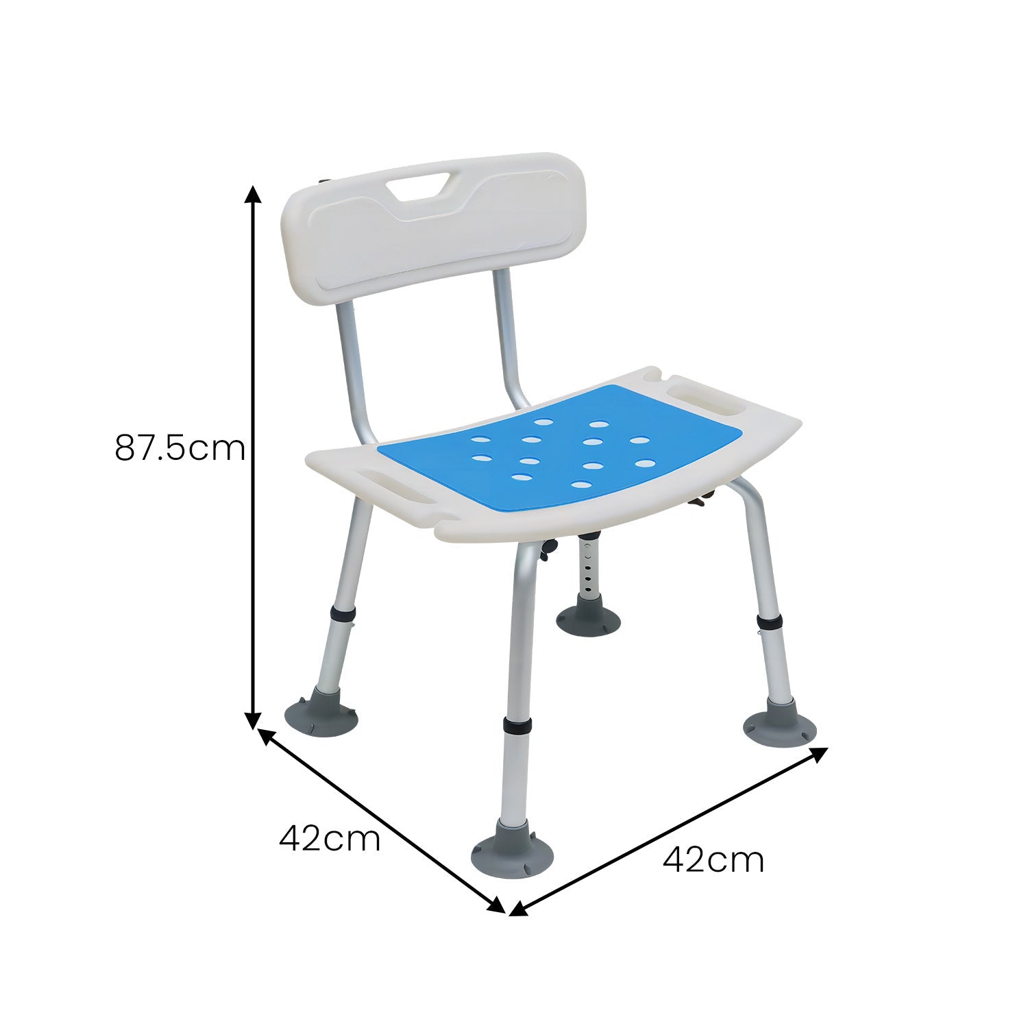NNEDPE Shower Chair with Shower Head Holder-1
