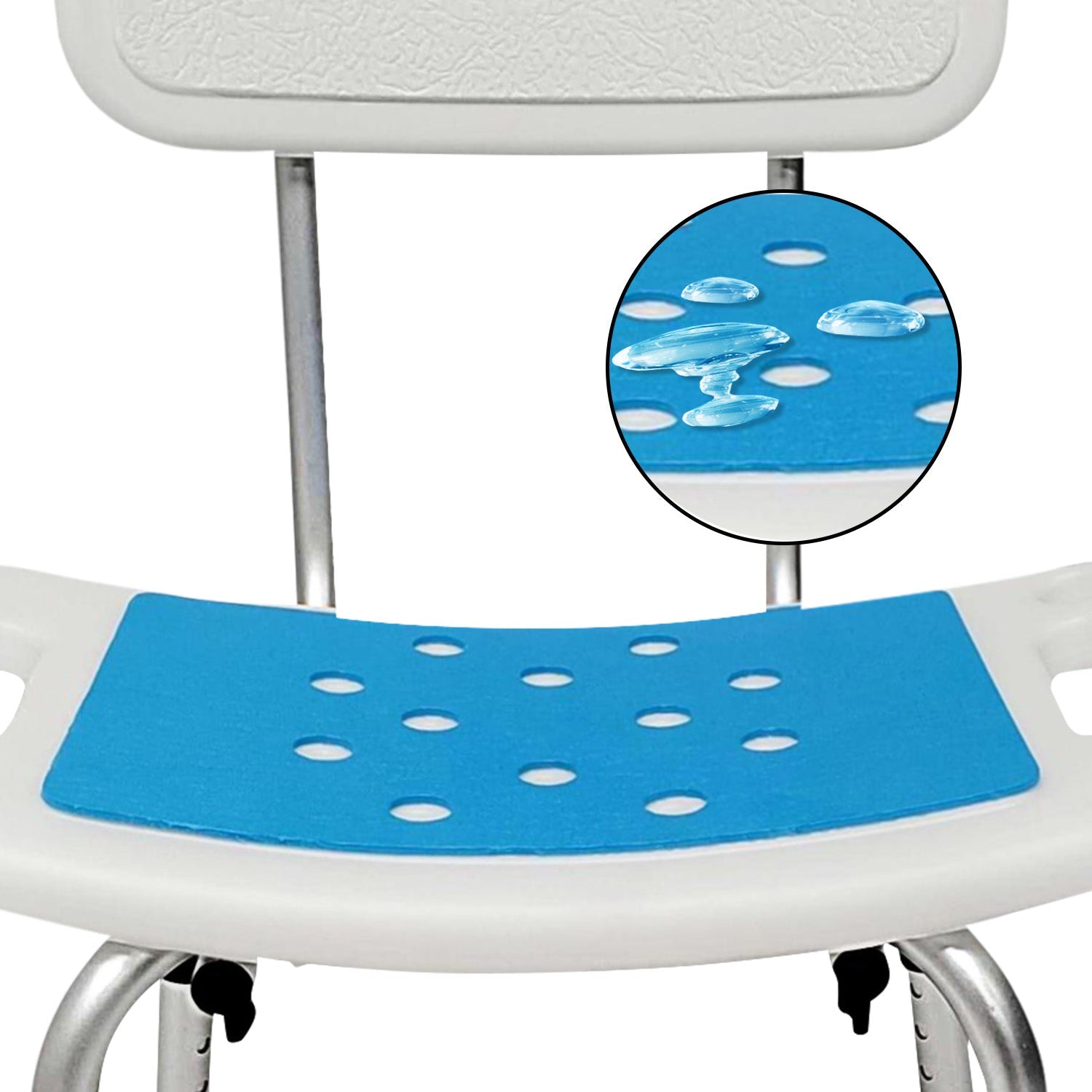 NNEDPE Shower Chair with Shower Head Holder-4
