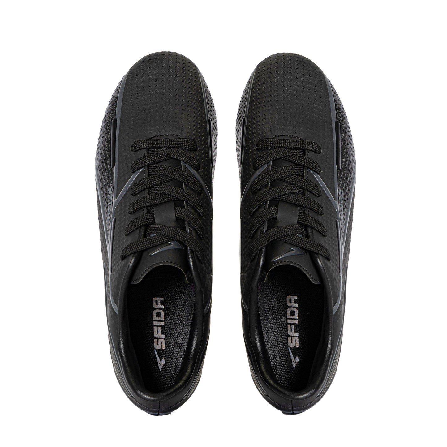 Strike Kid's Football Boots - Black/Black Wide Fit