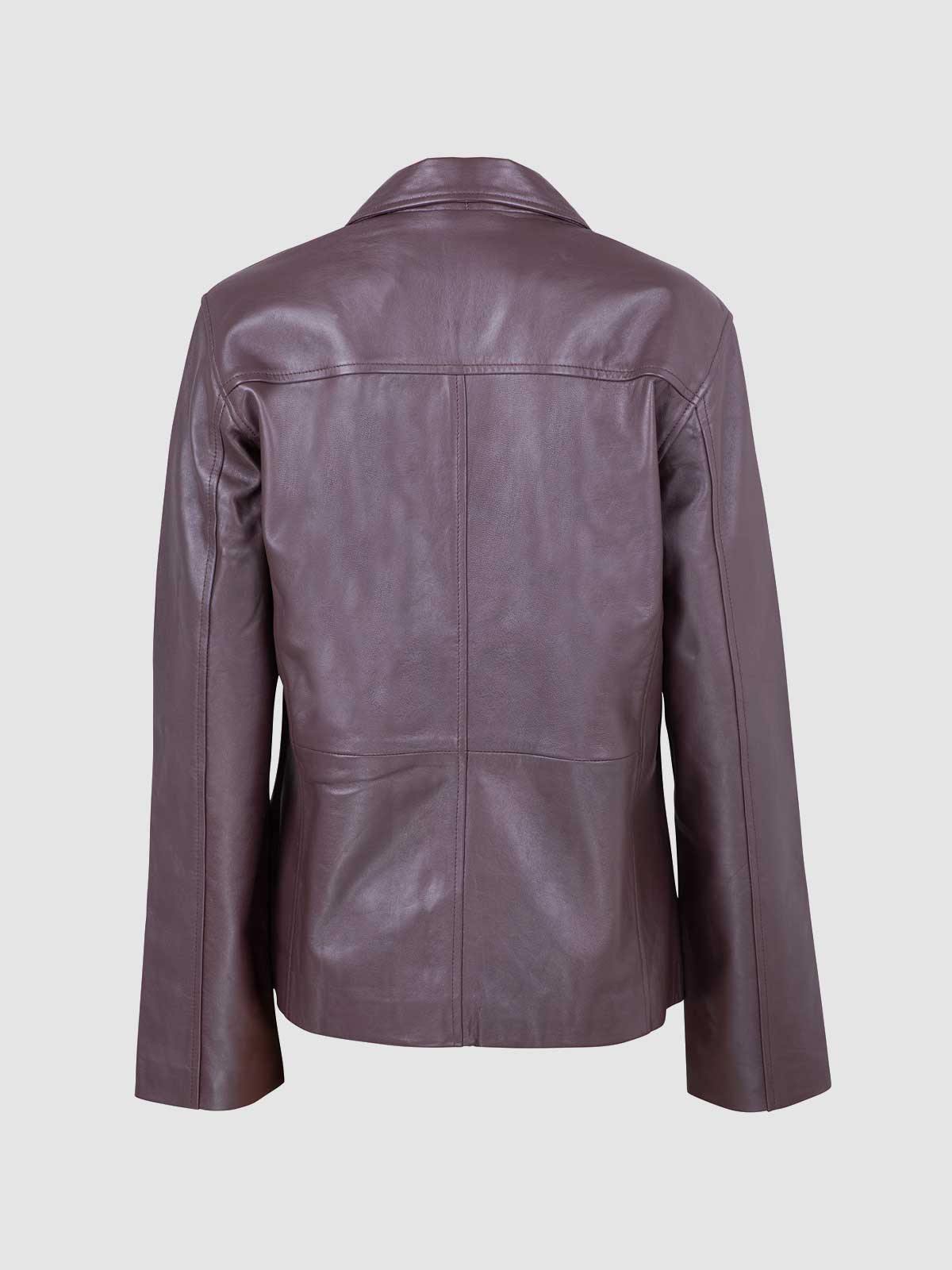 Chocolate Brown Leather Jacket